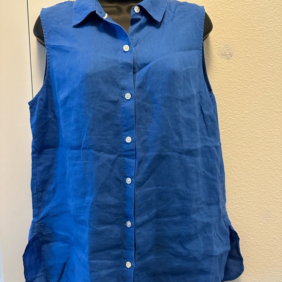 Tommy Bahama 100% linen size medium blouse - Picture 4 of 5